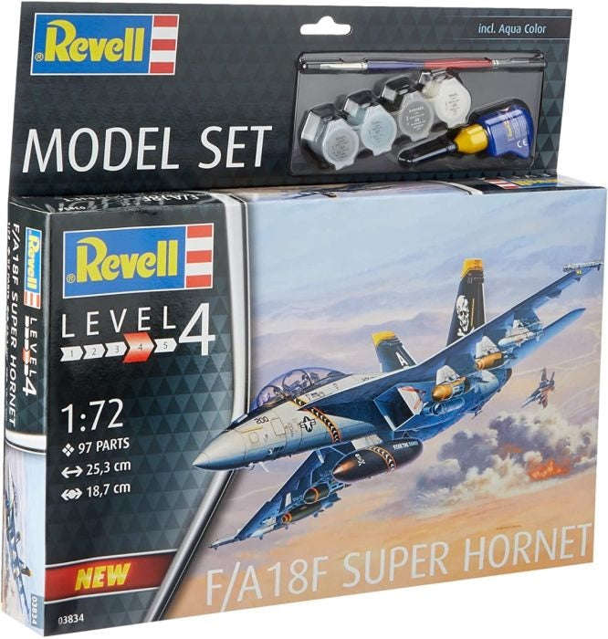 Revell Model Set F/A-18F Super Hornet 1:72 (Model Kit)