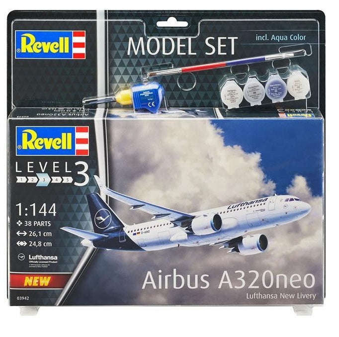 Revell Model Set Airbus A320neo "Lufthansa" New Livery 1:144 (Model Kit)