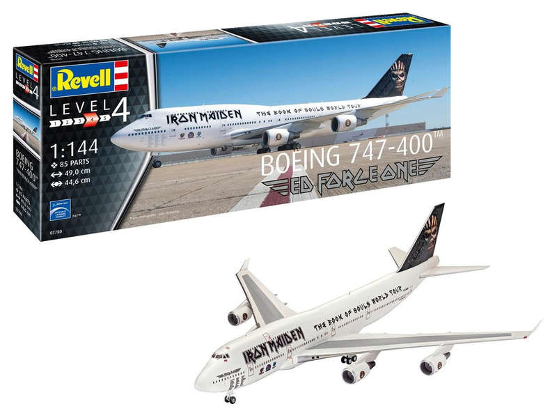 Revell Boeing 747-400 Iron Maiden "Ed Force One" 1:144 (Model Kit)