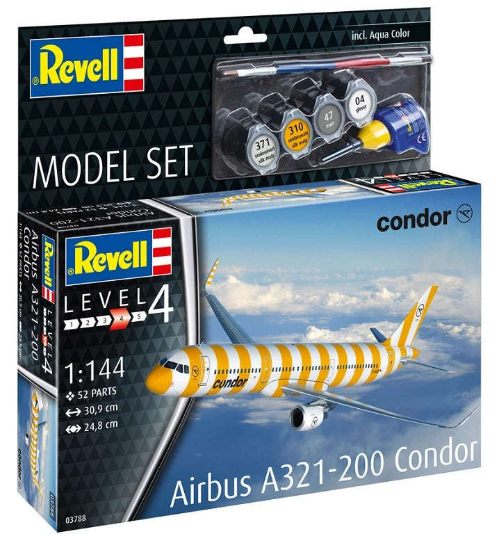 Revell Model Set Airbus A321-200 Condor 1:144 (Model Kit)