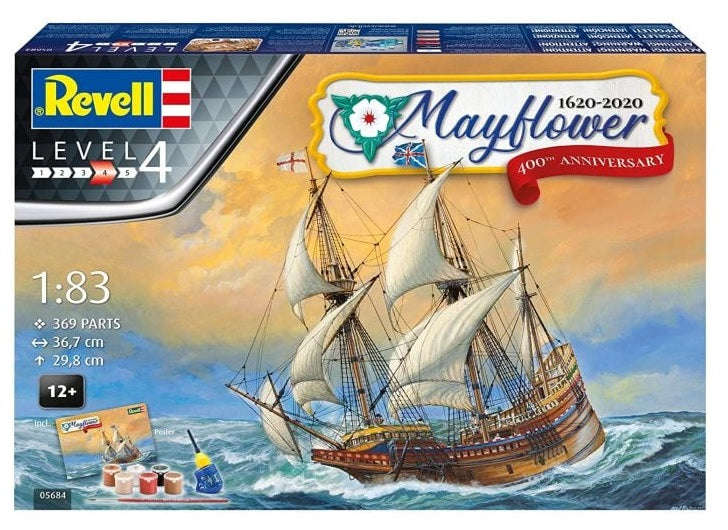 Revell Gift Set Mayflower 400th Anniversary 1:83 (Model Kit)