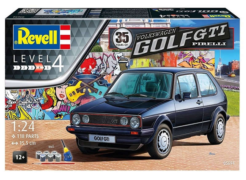 Revell Gift Set Volkswagen Golf GTI "Pirelli" 35th Anniv. 1:24 (Model Kit)