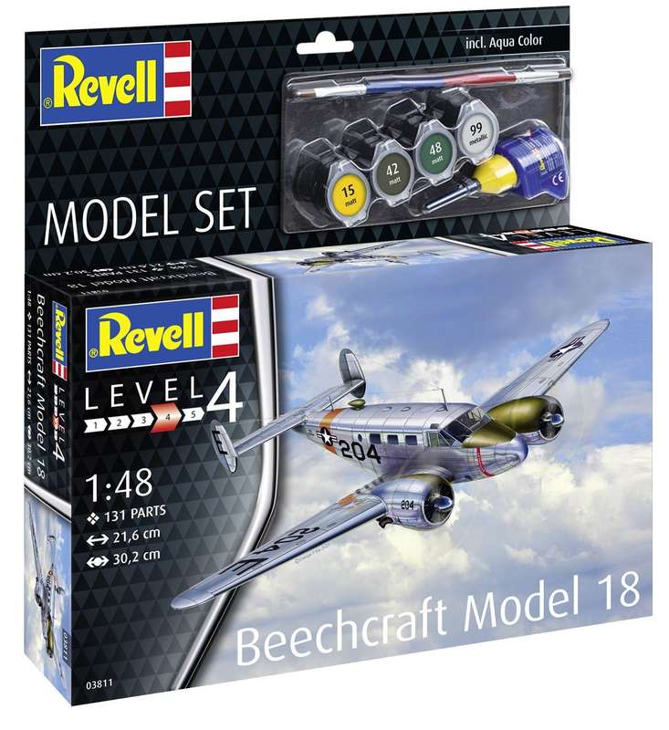 Revell Model Set Beechcraft Model 18 1:48 (Model Kit)