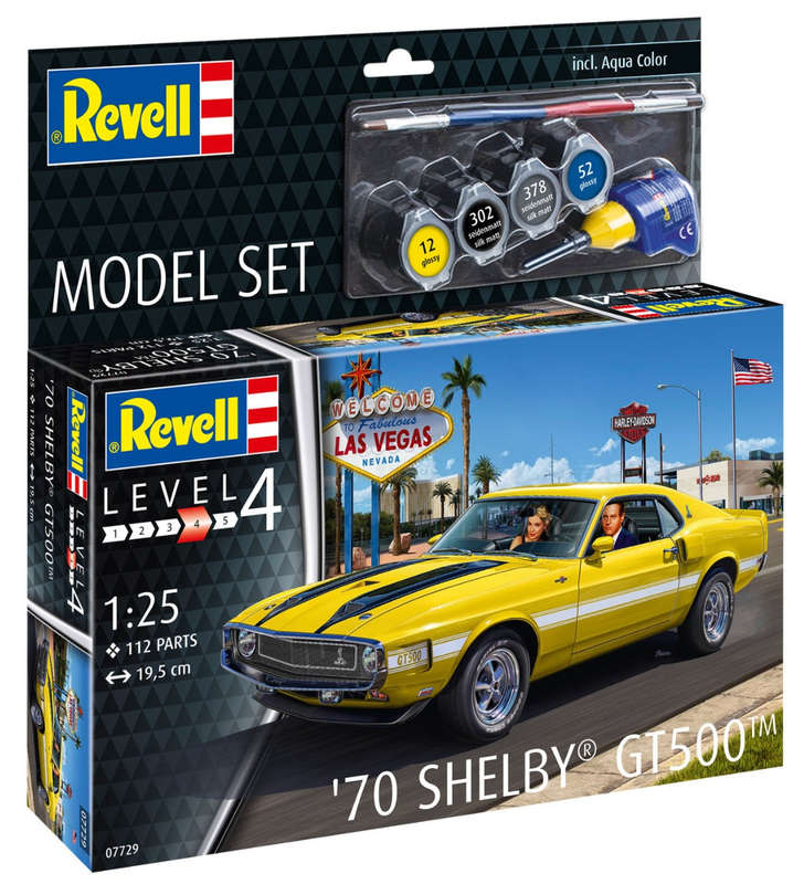 Revell Model Set '70 Shelby GT500 1:25 (Model Kit)