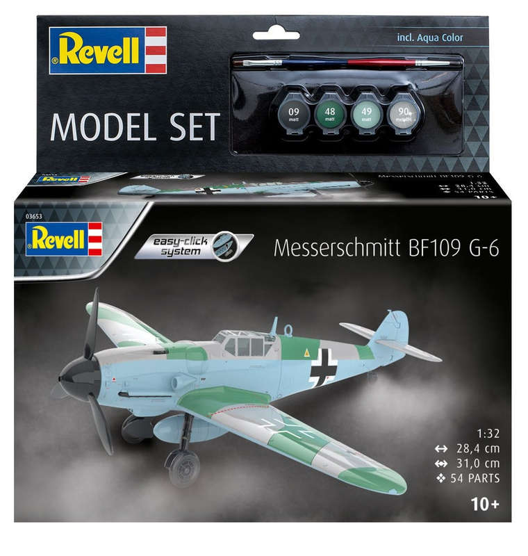 Revell Model Set Messerschmitt Bf109G-6 (easy-click) 1:32 (Model Kit)