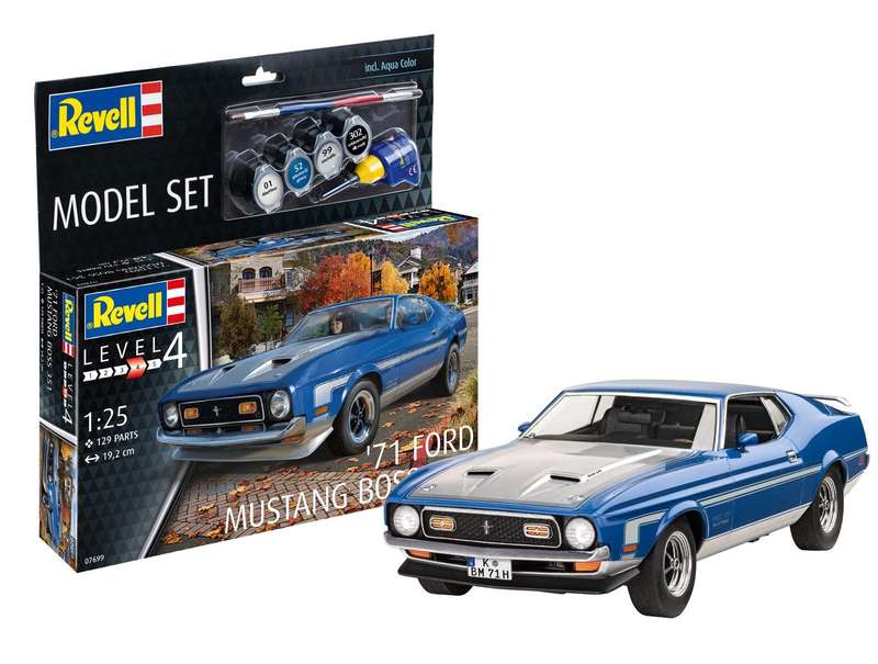 Revell Model Set '71 Ford Mustang Boss 351 1:25 (Model Kit)