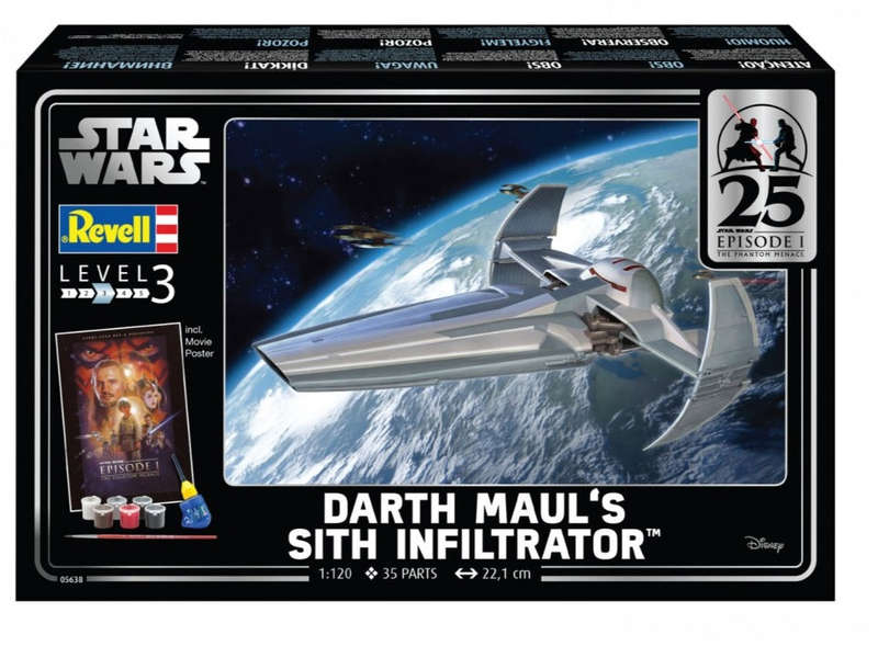 Revell Gift Set Darth Maul's Sith Infiltrator 1:120 (Model Kit)