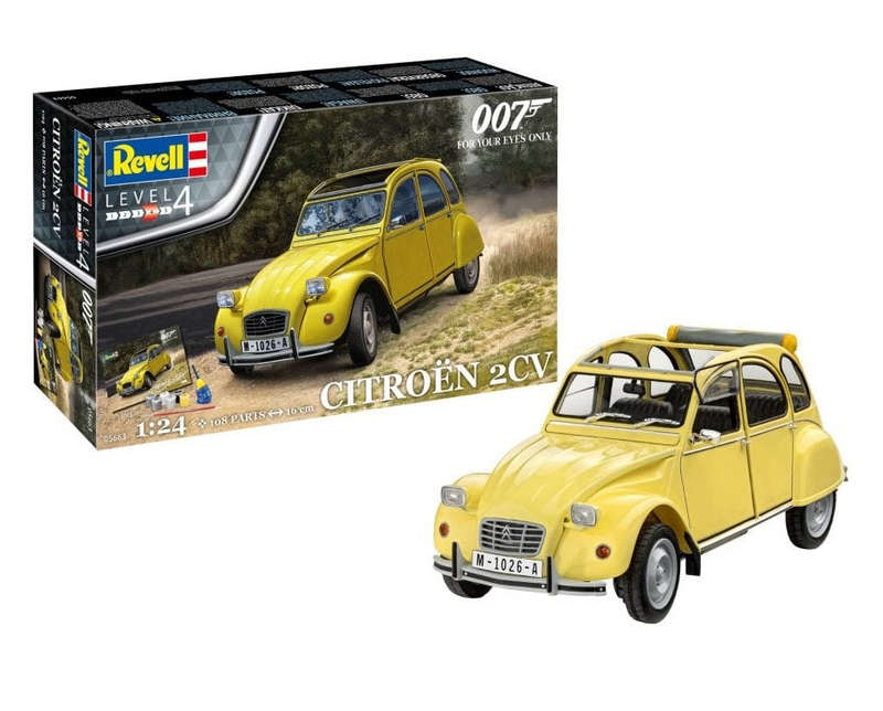Revell Gift Set James Bond "Citroen 2CV" 1:24 (Model Kit)