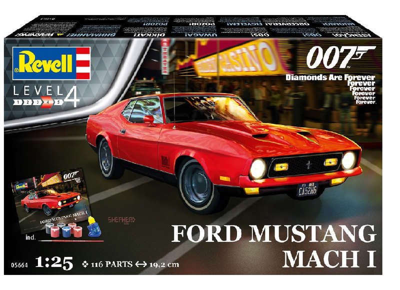 Revell Gift Set James Bond "Ford Mustang Mach 1" 1:25 (Model Kit)