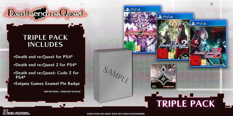 Death end re;Quest / Death end re;Quest 2 / Death end re;Quest: Code Z  - Triple Pack (PS4)