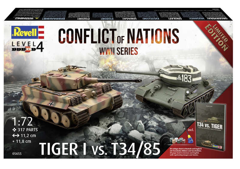 Revell Gift Set Conflict of Nations WWII Series 1:72 (Model Kit)
