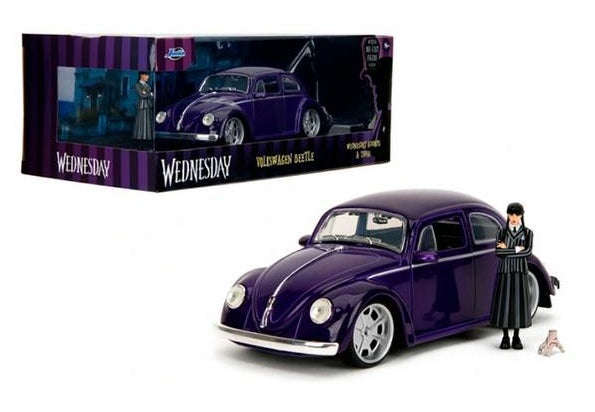 Jada - Wednesday Volkswagen Beetle W(Figure) Die-Cast 1:24 (Toys)