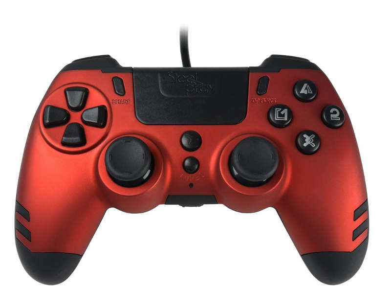 Steelplay Slim Pack Wired Controller (Red) (PS4/PC)