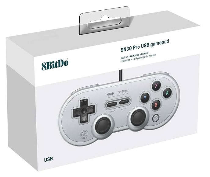 8BitDo SN30 Pro USB Gamepad (Grey) (Nintendo Switch)