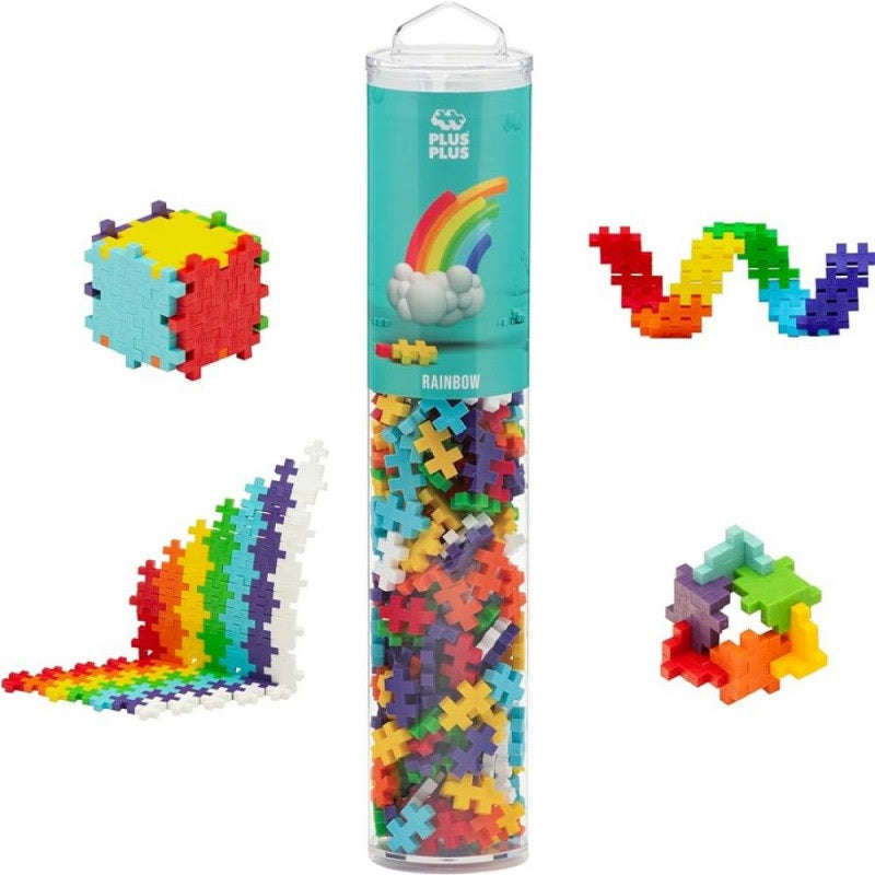 Plus-Plus: Tube 240 pcs - Rainbow mix (Toys)