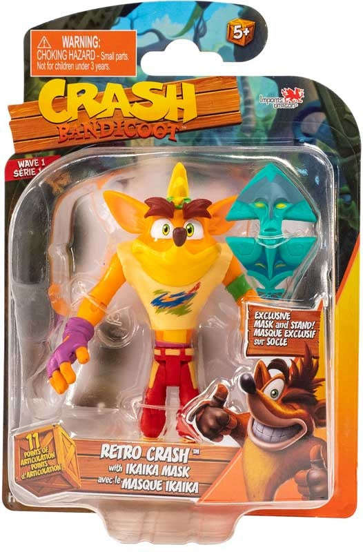 Bandai: Crash Bandicoot - Retro Crash With Ikaika Mask & Stand (Figures)