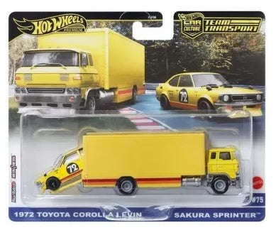 Hot Wheels - Premium Car Culture Team Transport - 1972 Toyota Corolla Levin (Sakura Sprinter) (Toys)