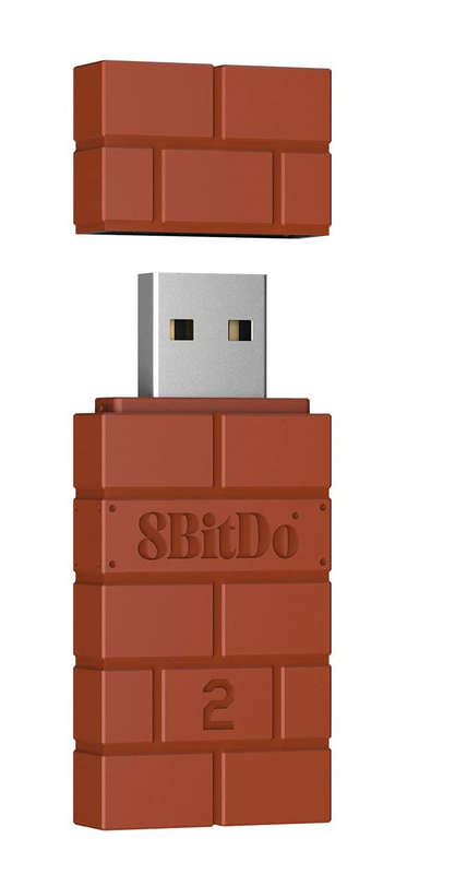 8BitDo USB Wireless Adapter 2 for Switch, Steam Deck, PC - Brown (Nintendo Switch)