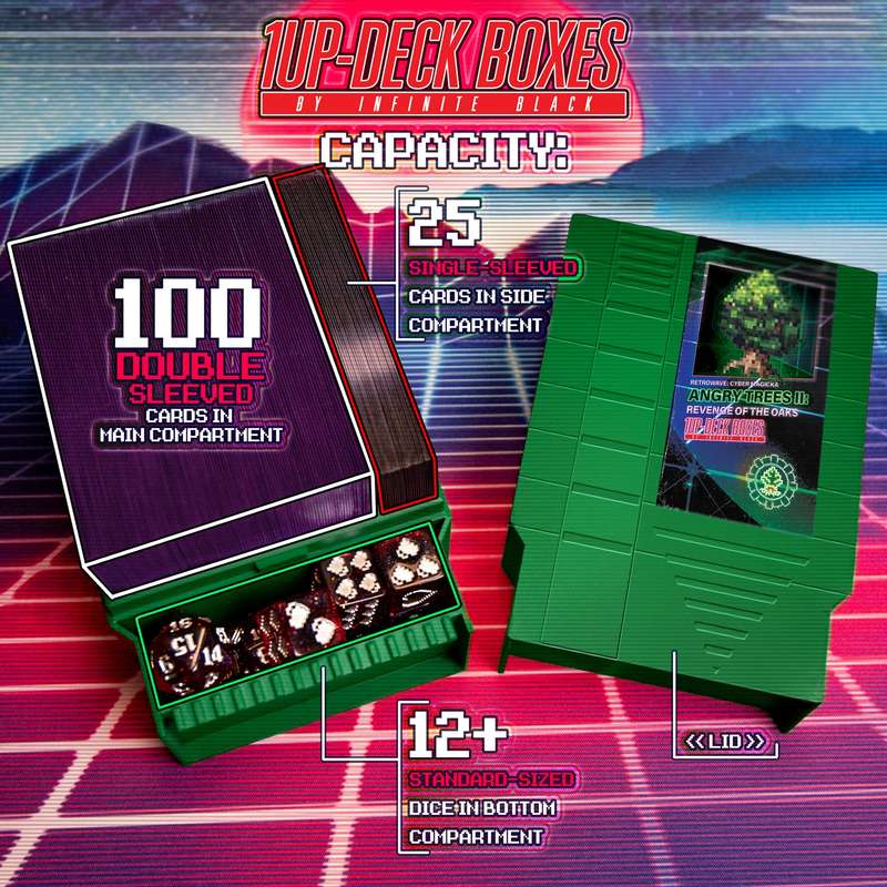 1UP Deck Box Green Forest (Board & Card Game Accessories)