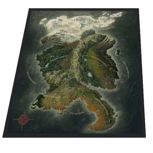 Grim Hollow Fabric Mat of Etharis (Board Games)
