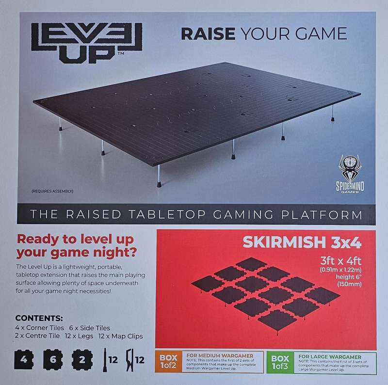 The Level Up Skirmish (3x4) Box (Board & Card Game Accessories)