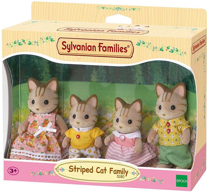 Sylvanian Families - Striped Cat Family