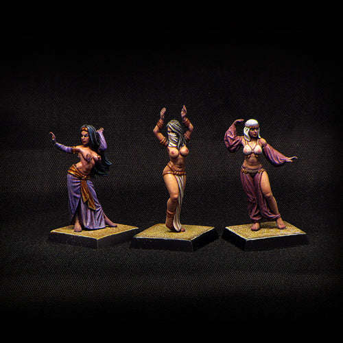 28mm arabian dancers (3 models) (Miniatures)