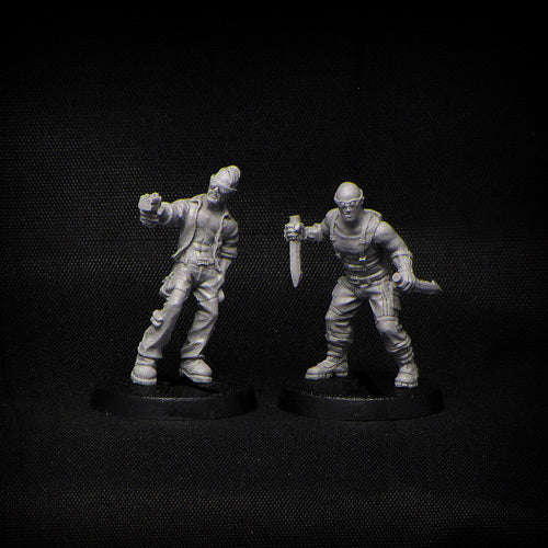 28mm Nuclear Rascals (2 models) (Miniatures)
