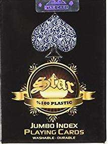 Staroyun 1030653 Plastic Star Poker Jumbo Playing Card