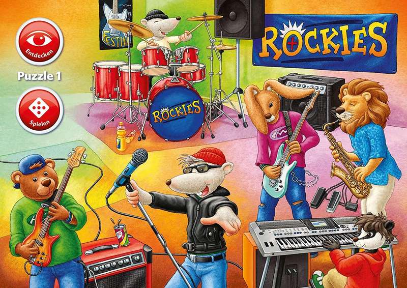 Ravensburger 07504  World of Music  Interactive Puzzle 3 x 35 Pieces Puzzle