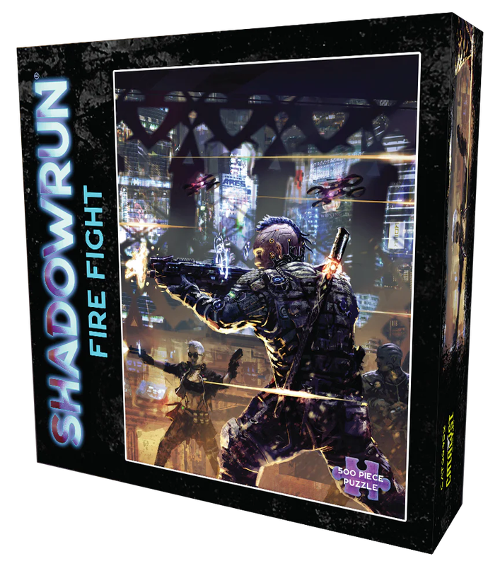 Shadowrun 500pc Puzzle Fire Fight (Jigsaw Puzzle)