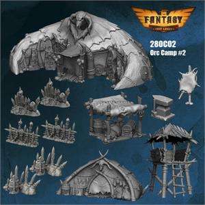 28mm Orc Village Camp Set 2 (Miniatures)