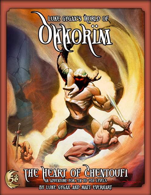 Luke Gygax's World of Okkorim The Heart of Chentoufi (5E) (Board Games)
