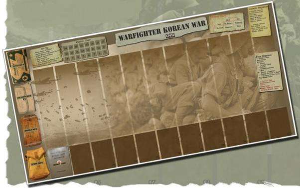 Warfighter WWII Pacific Korean War Neoprene Mat OOP (Board Games)