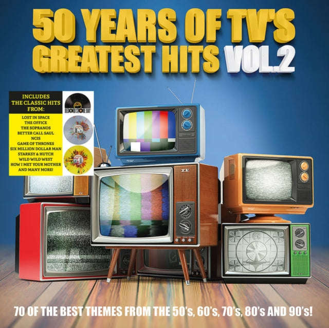 Various Artists - 50 Years Of Tvs Greatest Hits 2 (Clear/Yellow/Red/Green Splatter Vinyl) (Rsd 20...
