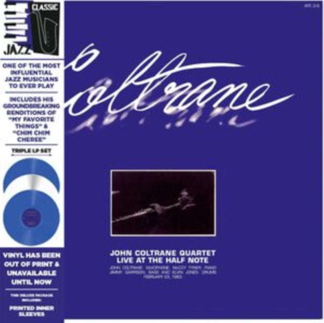 John Coltrane Quartet - Live At The Half Note (Blue/White/Blue Vinyl) (Vinyl)