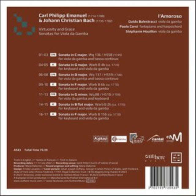 Guido Balestracci / Paolo Corsi / Stephanie Houillon - Virtuosity And Grace. Sonatas For Viola Da...