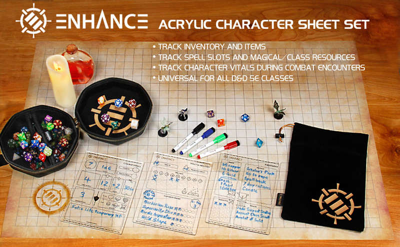 Acrylic RPG Character Sheets (Board & Card Game Accessories)