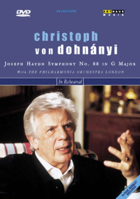 Philharmonia Or / Dohnanyi - Christoph Von Dohnanyi In Rehearsal (DVD)