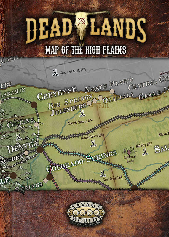 Deadlands The Weird West High Plains Poster Map (Maps)