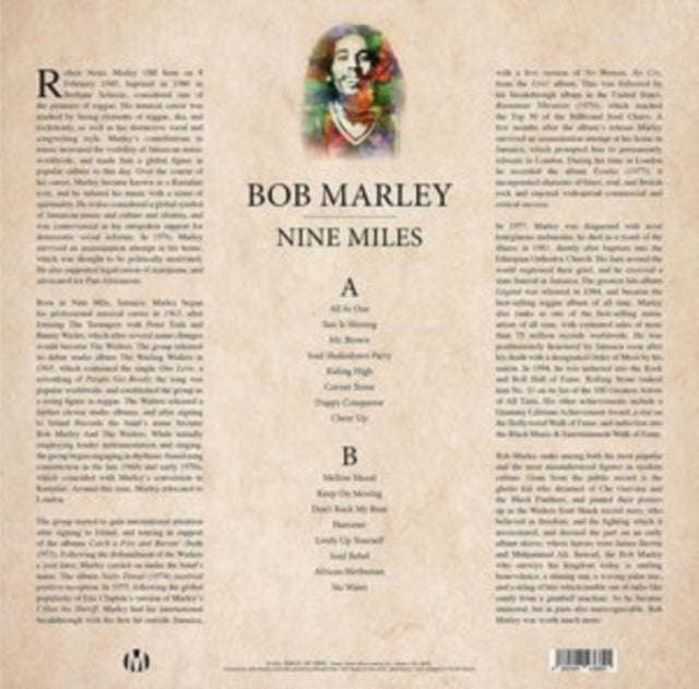 Nine Miles - Bob Marley (Yellow Vinyl) (Vinyl)