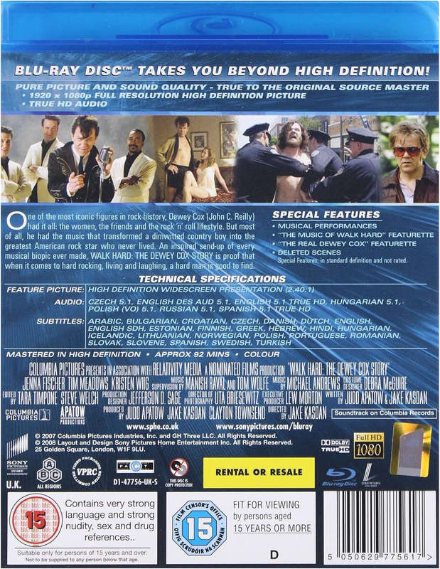 Walk Hard: The Dewey Cox Story (2007) (Blu-ray) (Second-Hand)