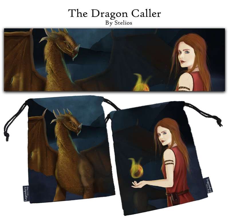 The Dragon Caller Legendary Dice Bag XL (Dice Sets & Games)