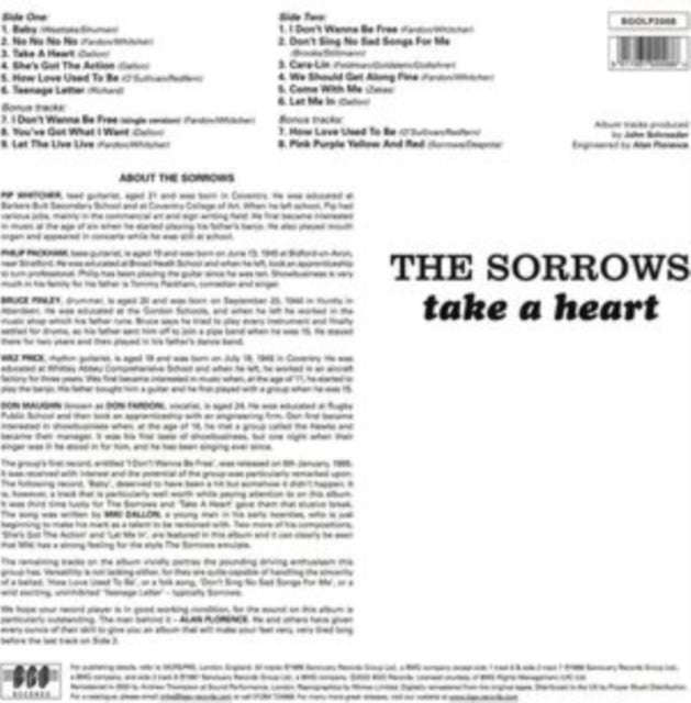 Sorrows - Take A Heart (+Bonus Tracks) (Vinyl)