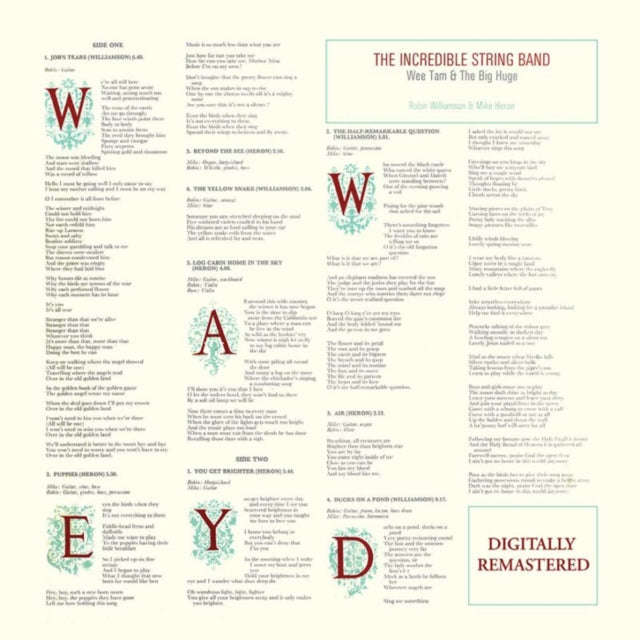 Incredible String Band - Wee Tam & The Big Huge (CD)