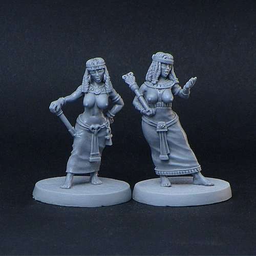 28mm 2 egyptian girls (Miniatures)