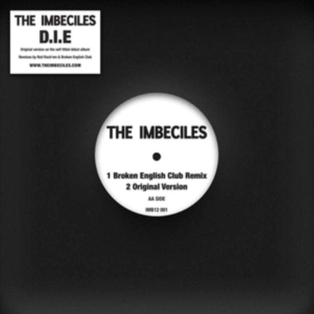 Imbeciles - D.I.E. Remixes (Red RackEm / Broken English Club Remixes) (Vinyl Single)
