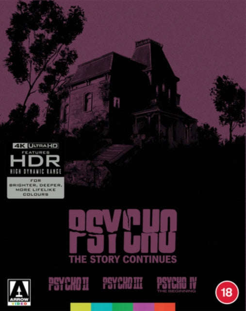 Psycho - The Story Continues: Psycho Ii. Psycho Iii. Psycho Iv: The Beginning (Blu-ray 4K)