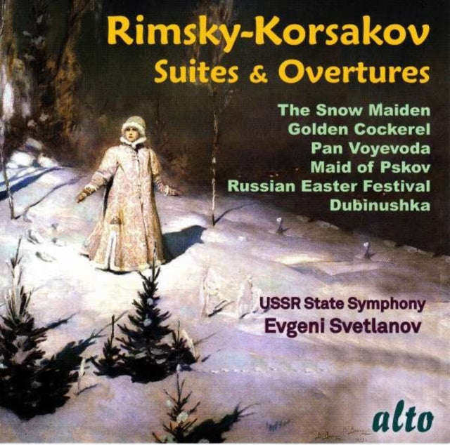 Ussr Symphony / Evgeni Svetlanov - Rimsky-Korsakov: Suites & Overtures Incl Snow Maiden. May Nigh...