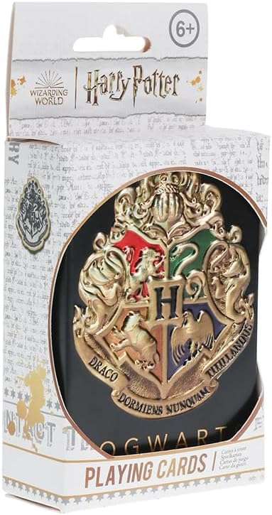 Harry Potter Hogwarts Playing Cards In A Tin Black